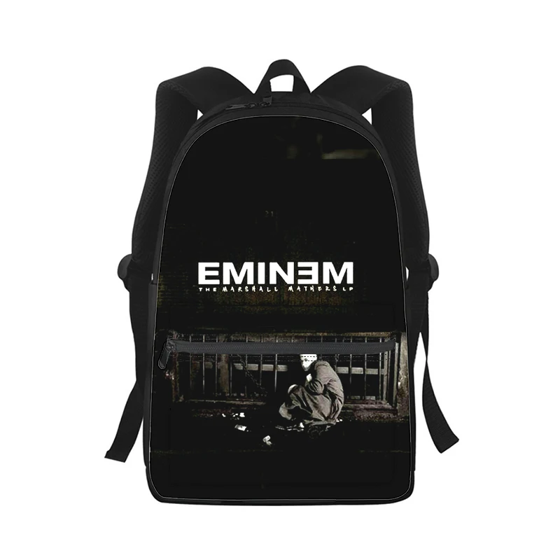 Eminem uomo donna zaino stampa 3D borsa da scuola per studenti di moda zaino per Laptop borsa a tracolla da viaggio per bambini