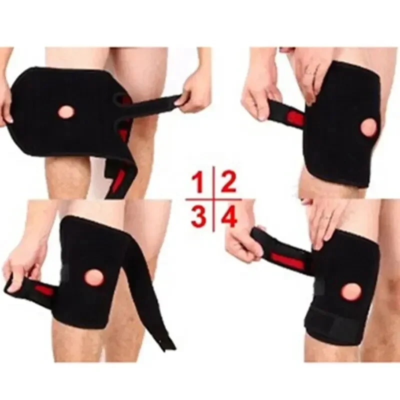 Rodillera ajustable y transpirable (sin estabilizadores laterales) – Para entrenamiento físico y alivio del dolor de rodilla
