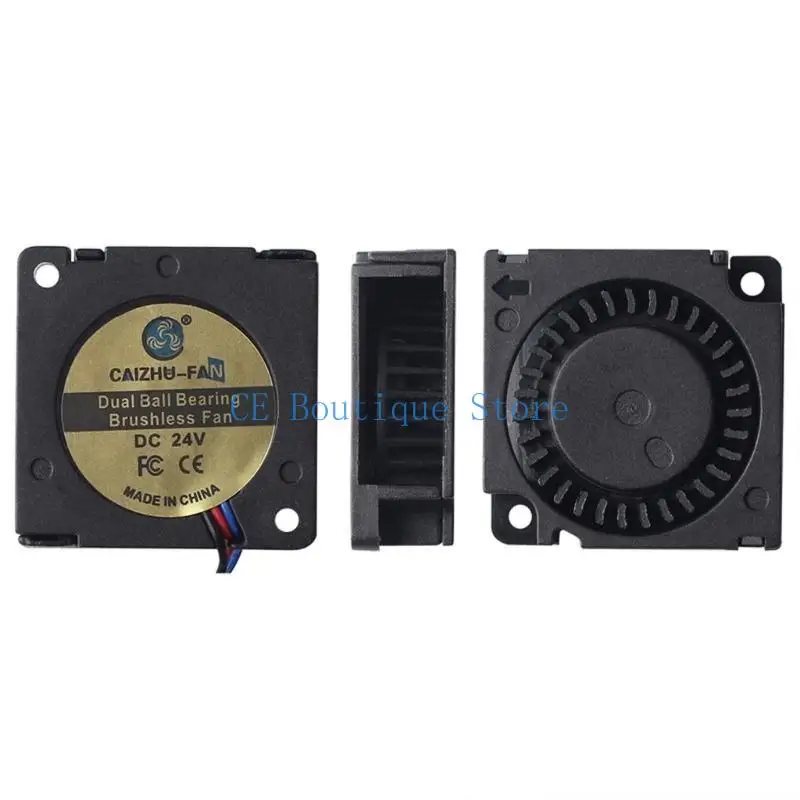 652F SV08 24V مروحة تبريد هادئة للطابعات ثلاثية الأبعاد والأجهزة الإلكترونية 30x30x10mm