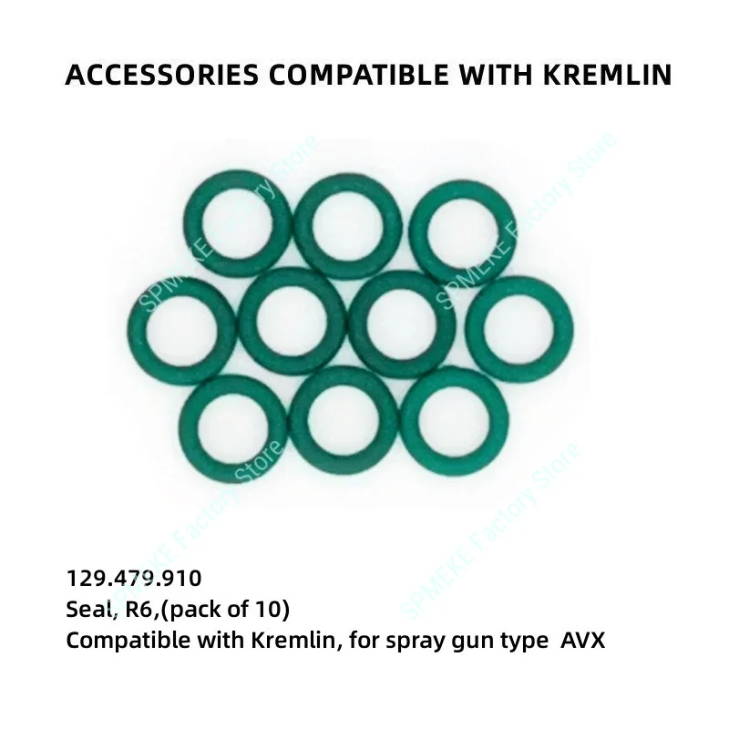 O-ring Compatible With Kremlin, Spray Guns Type ATX, AVX, AXC, MVX, XCITE,Delrin Seal Seat,Sealing Ring,Spray Gun Accessories