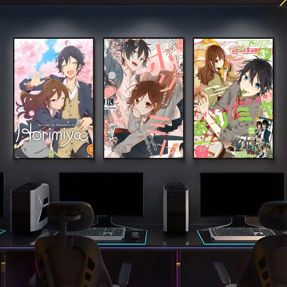 hot japanese anime h-Horimiya Poster Versatile HD Waterproof Wall Art Self-Adhesive Decor for Any Space Ideal Gift
