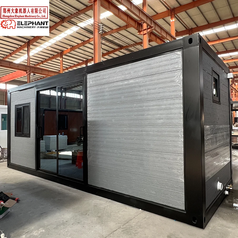 Casa Contenedor Desmontable de 20 pies, Cabaña Modular, Casa Pequeña Prefabricada, Campamento de Refugio, Rescate de Emergencia, Casa Contenedor Móvil