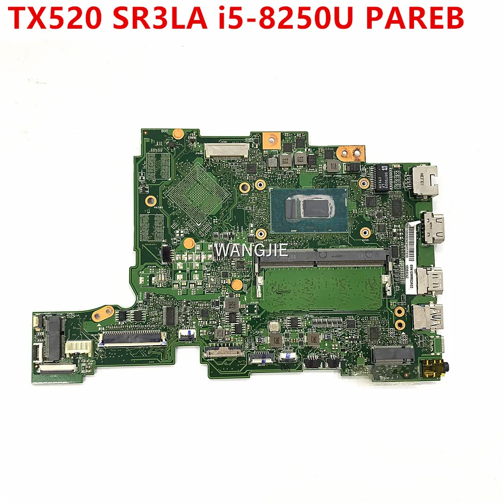 

NBVH011003 For ACER TX520 Laptop Motherboard With CPU: SR3LA i5-8250U RAM: 4GB PAREB MB 8L Mainboard 100% Tested