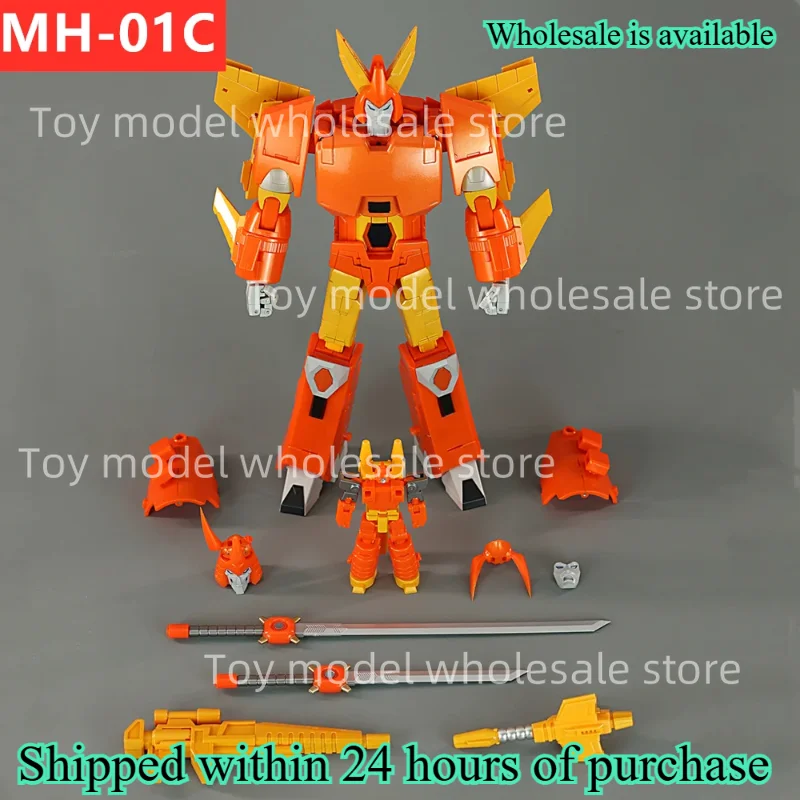 

[IN STOCK NOW] MHZ TOYS Transformation MH-01C MH01C Orange Hurricane Cyclonus 2.0 KO FT-29 High Quality Figure With Box