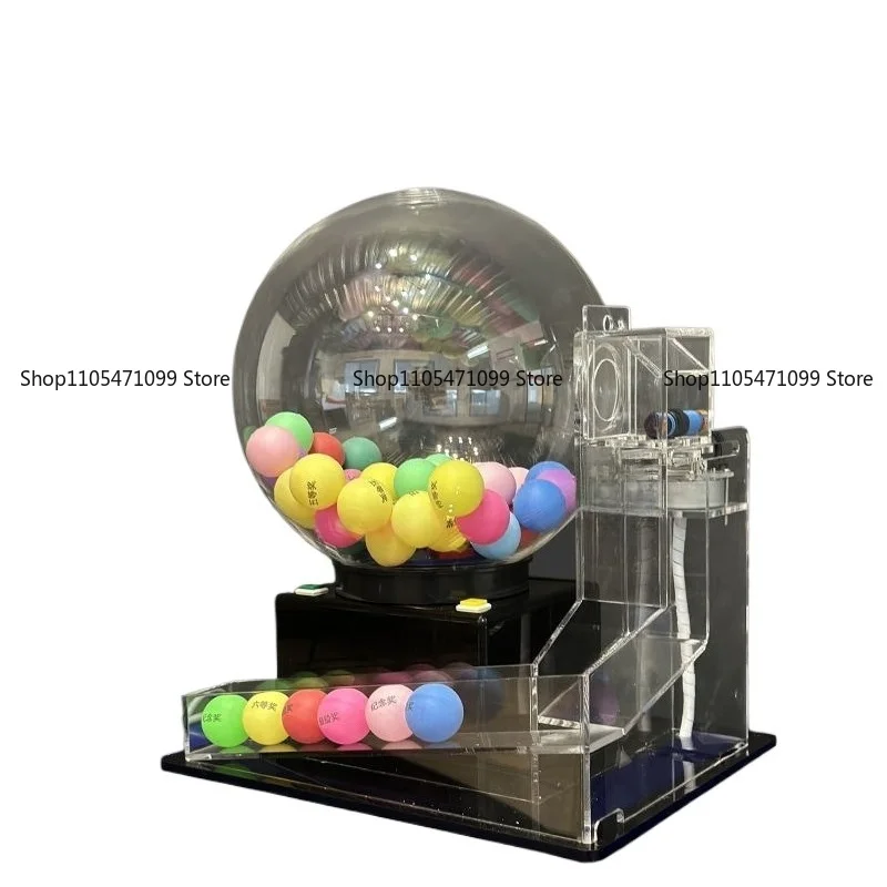 

Full Auto Lottery Ball Shaker Desktop Lucky Draw Machine 60/100 Balls Lottery Raffle Equipment for Commercial Event Use