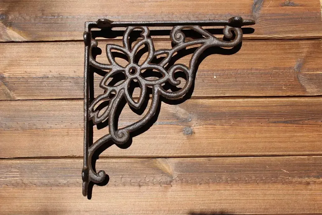 Cast Iron Right Angle Support Bracket Triangular Shelf Bracket Kitchen Storage Rack Angle Bracket