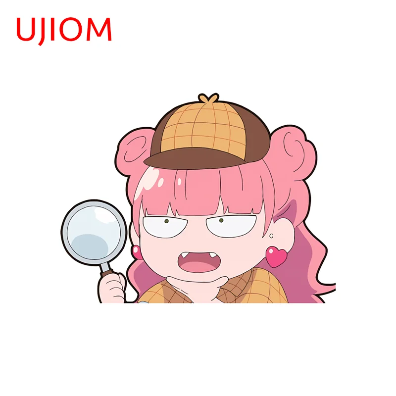 UJIOM Miyu with Glasses Wall Stickers Cute Game Room Computer Case Decal Interesting Baby Nurse Room Power Bank Decorations