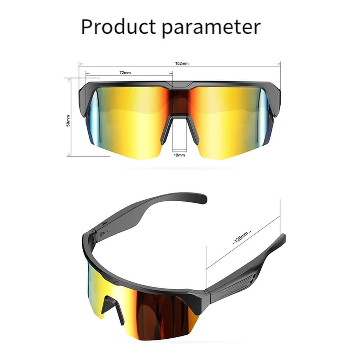 Отлично! Умные солнцезащитные очки Bluetooth с аудиовызовом и возможностью музыки, спортивные наушники-вкладыши для вождения