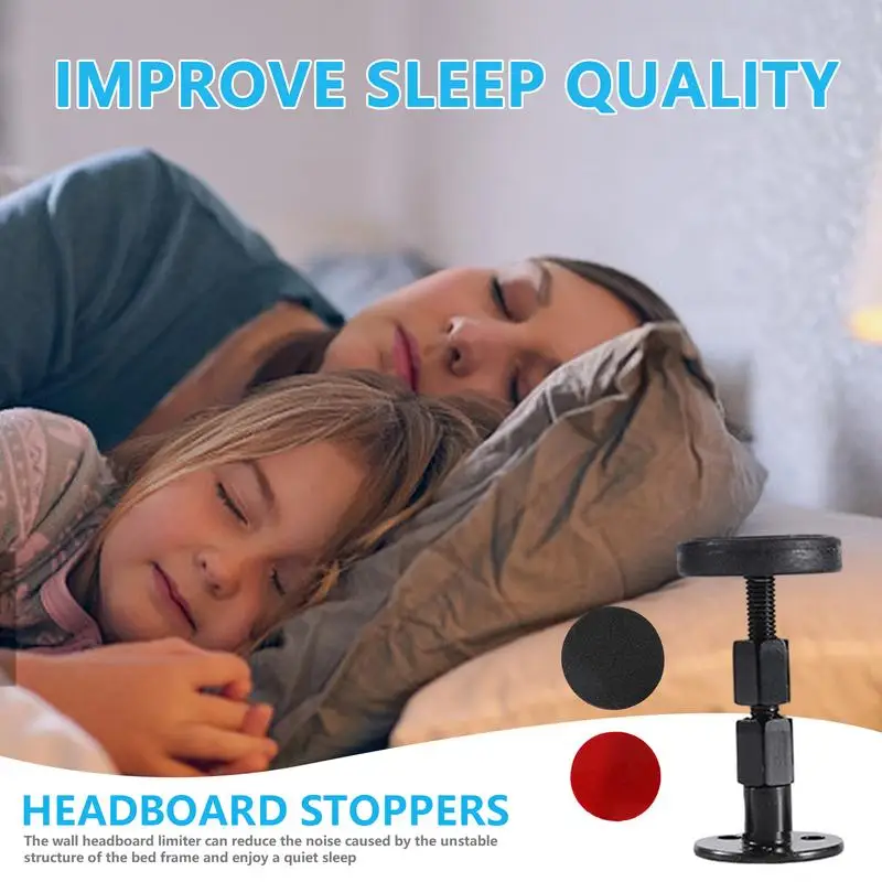 Headboard Bumpers For Wall Bed Wall Bumper Bed Frame Stopper Adjustable Headboard Wall Protector Anti-Shake Tool Bed Noise