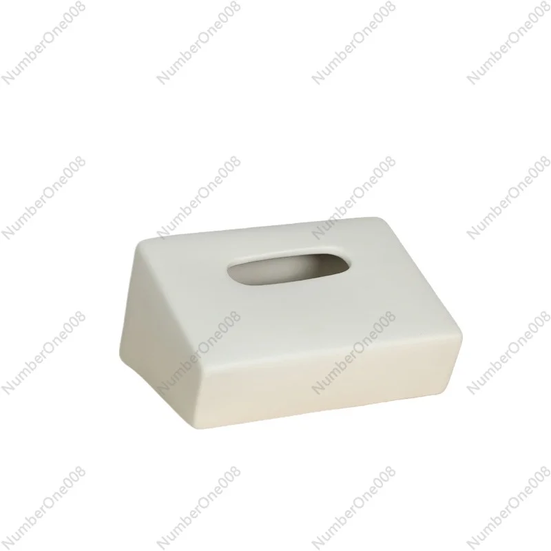 

Простая керамическая коробка для салфеток, геометрические украшения, бумажная коробка для украшения обеденного стола в гостиной