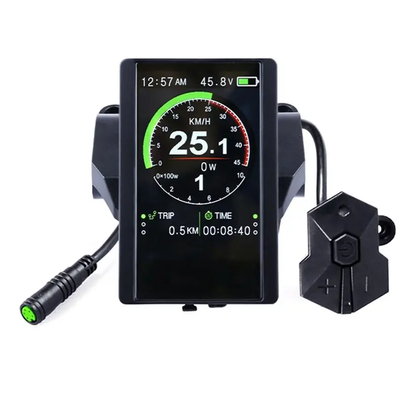 A72Z New Colorful Screen Display P850C Speedometer with 9-Level Assist for Electric Bicycle BBS01B BBS02B
