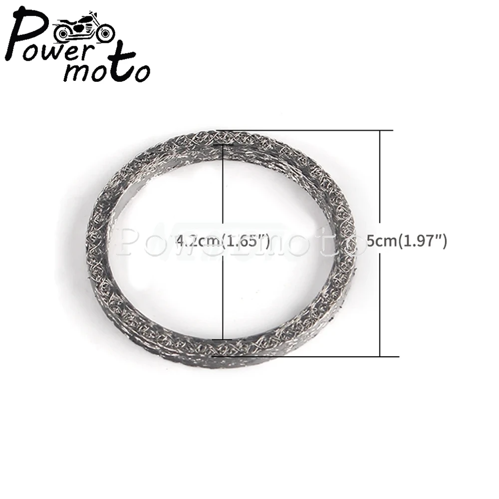 Motorcycle Exhaust Pipe Gasket For Harley Big Twin Touring Road Glide Special FLTRXS Sportster Exhaust Port Seal Ring Gaskets