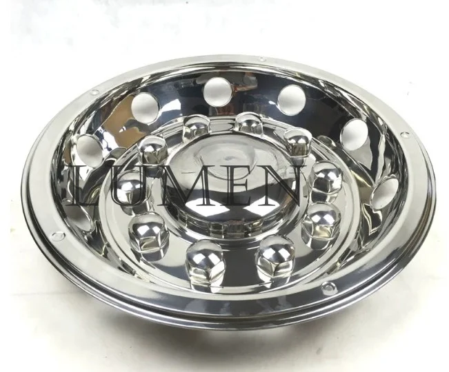 New 10 hole hubcap wheel cover 22.5 inch luxury all-inclusive bus van stainless steel modified car accessories