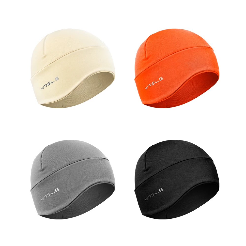 WRELS Berretto invernale da corsa con teschio Berretti leggeri Cappelli aderenti con paraorecchie Sci termico all'aperto Colorato caldo Donna Uomo
