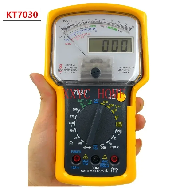 KT7030 High Precision Pointer Digital Display Dual Purpose Multimeter Dual Display Multimeter With Protective Cover