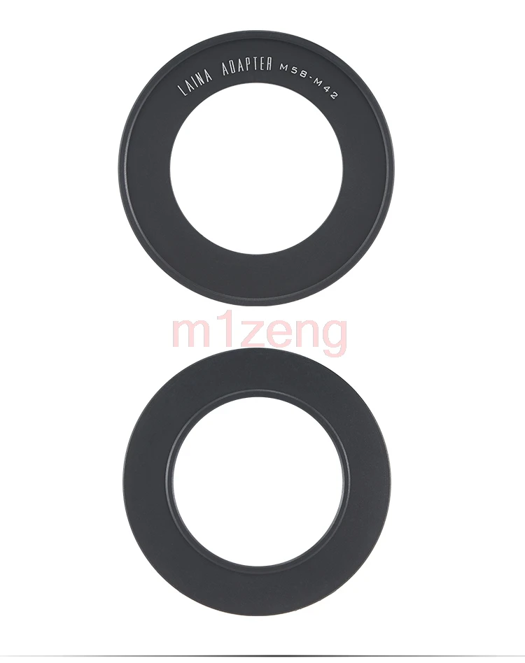 Adapter pierścienia filtra obiektywu M58-M42 M58x0.75mm gwint wewnętrzny na M42 x1mm gwint zewnętrzny do helikoidów ogniskujących aparatu