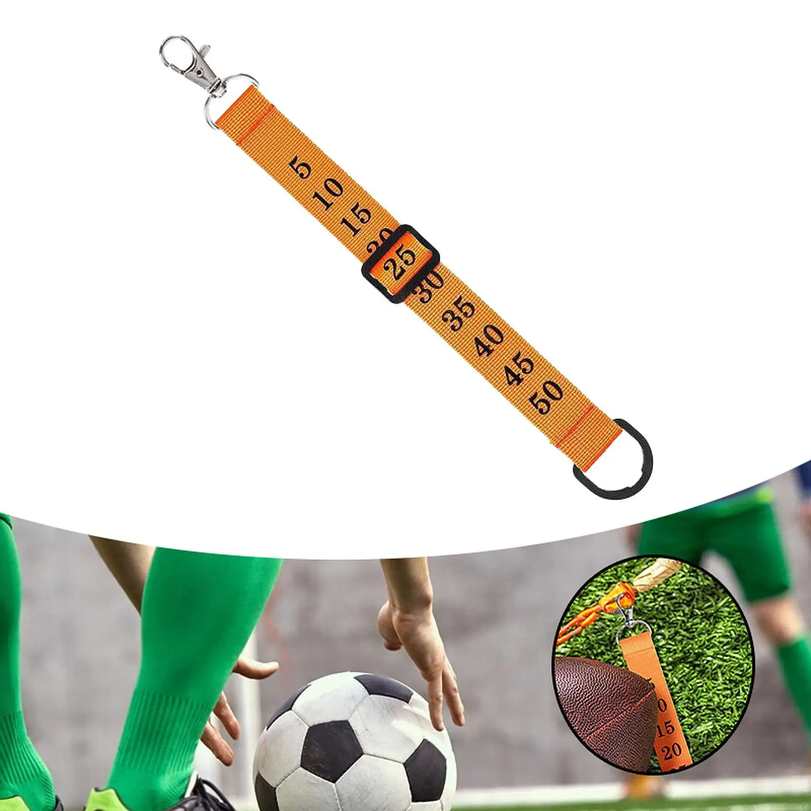 Nylon Head Linesman Umpire Football Chain Clip Practical Multifunctional Football Yard Officials Marker for Daily Training