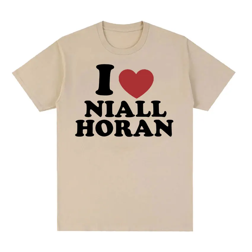 I Love Niall Horan Print Graphic T Shirts Men Women Casual 100% Cotton Short Sleeve T-shirt Summer Fashion Oversized Tshirt Tops