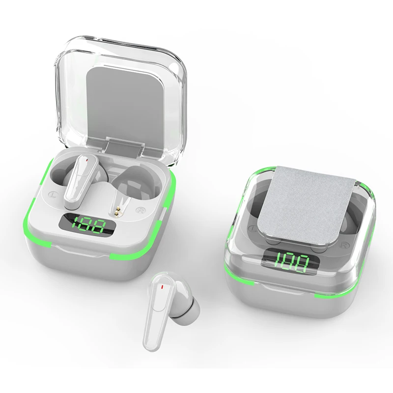 Écouteurs Plus80 ANC Aurora, lumières respiratoires, affichage LED %, Mode transparence, Audio spatial, autonomie 12H, batterie 200mAh