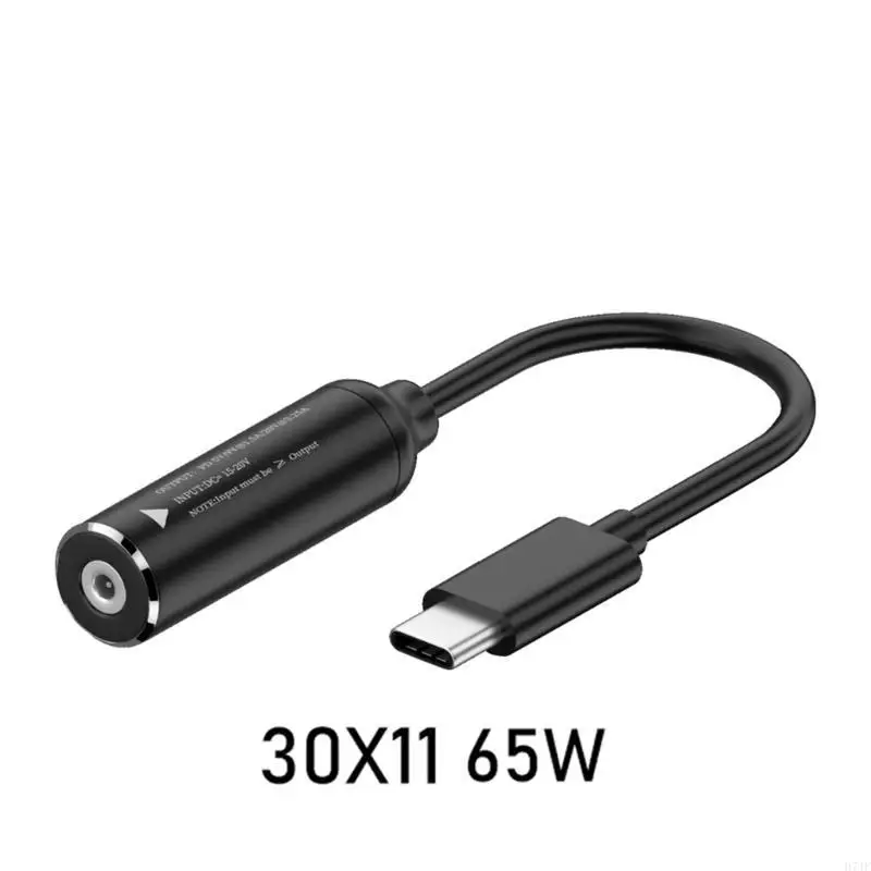 

H7JF Female to Type-C Male Adapter Cable up to 65W Output Support 5V9V12V15V20V 2.25A Output for PC Power Connector