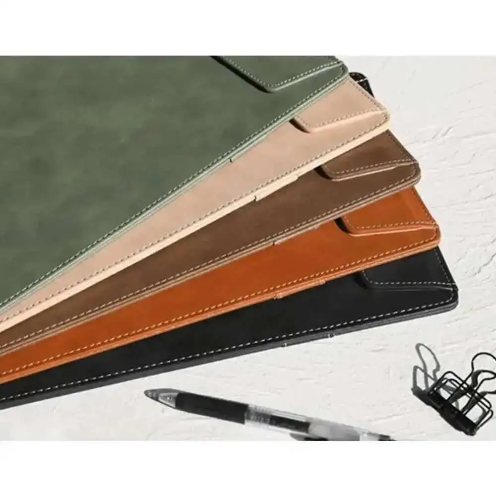 A5 229X160MM Magnetische PU Leder Schulen Krankenhäuser Büro Datei Clip Board Menü Halter Zwischenablage Schreiben Clip Board – Detail 2