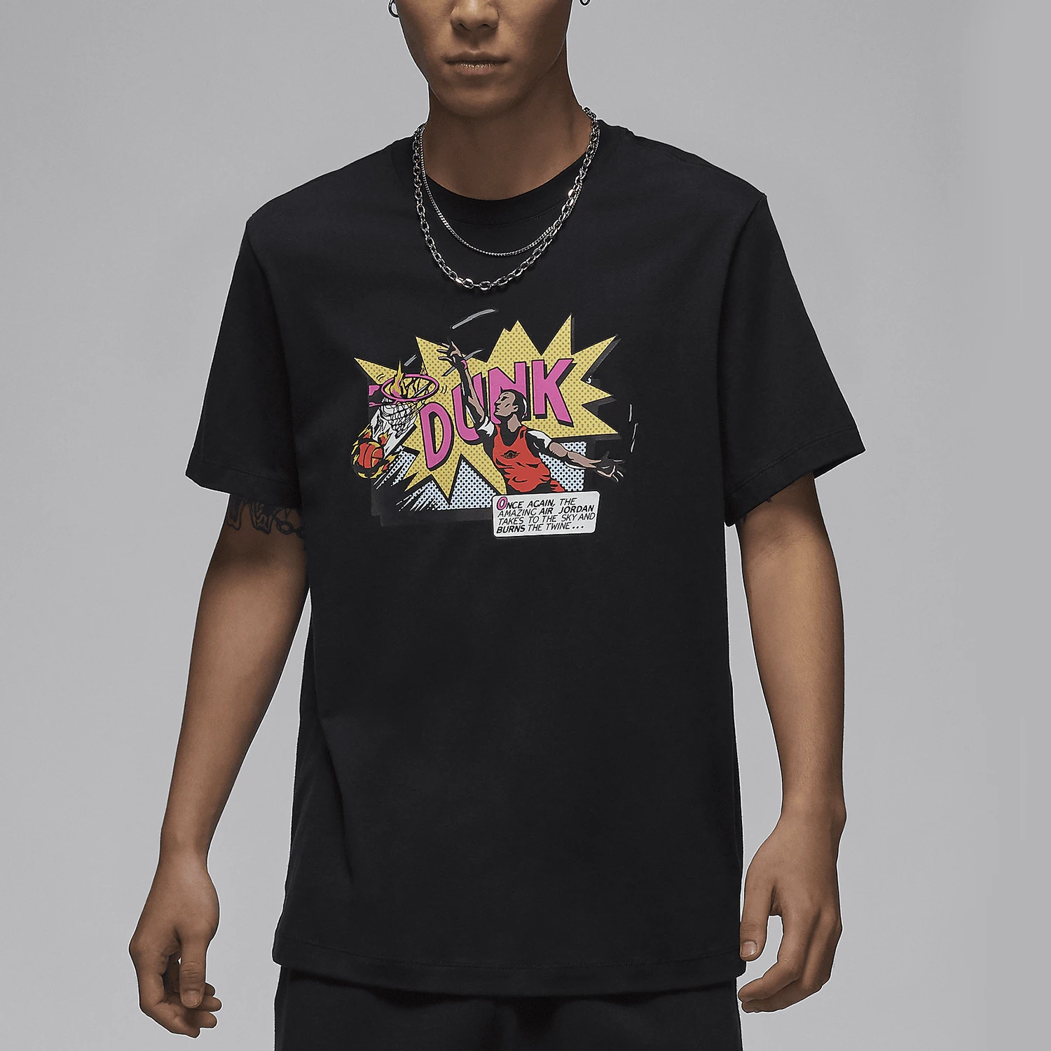 

Nike Authentic JORDAN Men's Breathable Print Sports Casual T-Shirt FZ1940-010