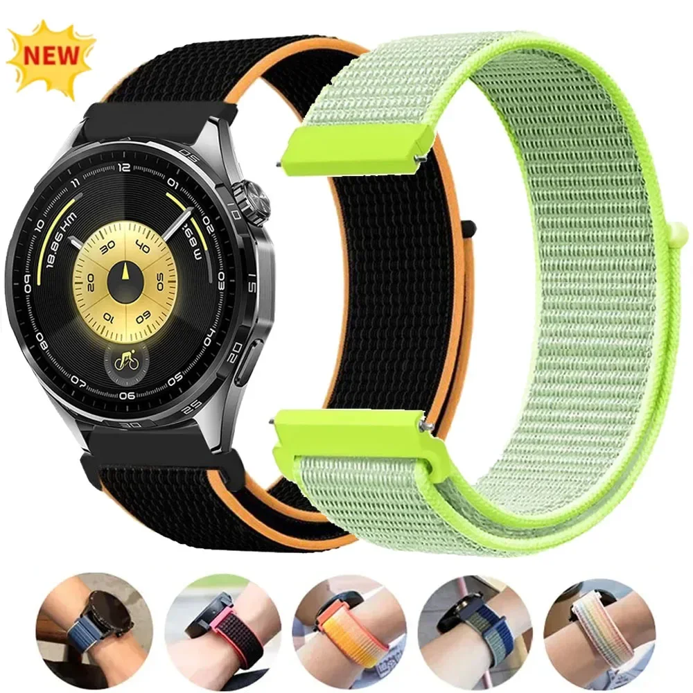 22/20 mm Nylonarmband für Huawei Watch 5 4 46 mm GT6 GT6 Pro GT5-4 46 mm austauschbares Armband für Amazfit Balance 2 Bip 6 Active 2