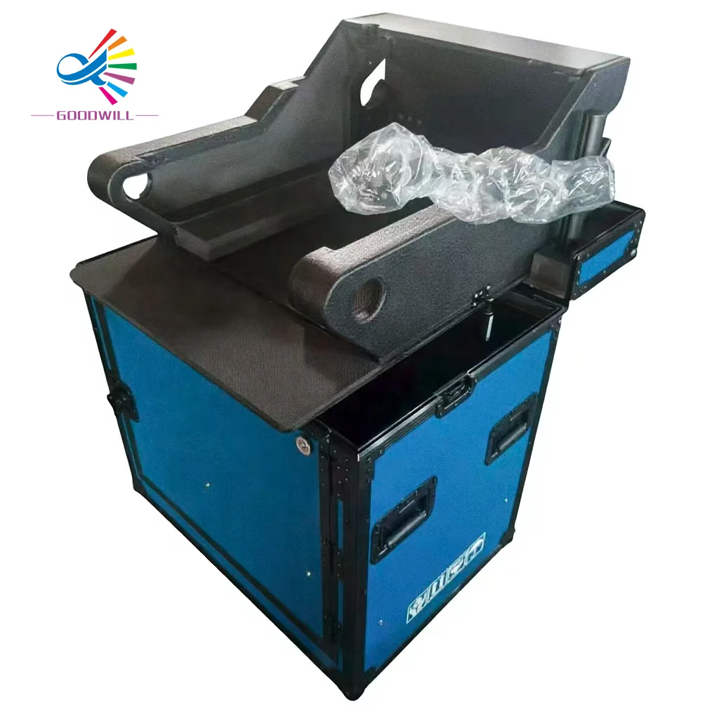 Hydraulic Flight Case for Digital Mixer Custom Flip Road Box Design with Laptop Arms for Professional Stage Performance Pro