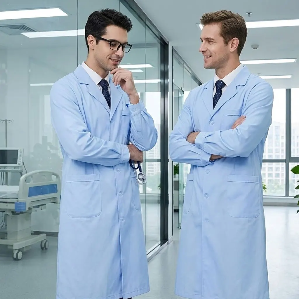 

Мужское пальто для стоматологической лаборатории, синее пальто с длинными рукавами — теплое утолщенное пальто для врача, куртка-скраб полной длины для стоматолога и ученого