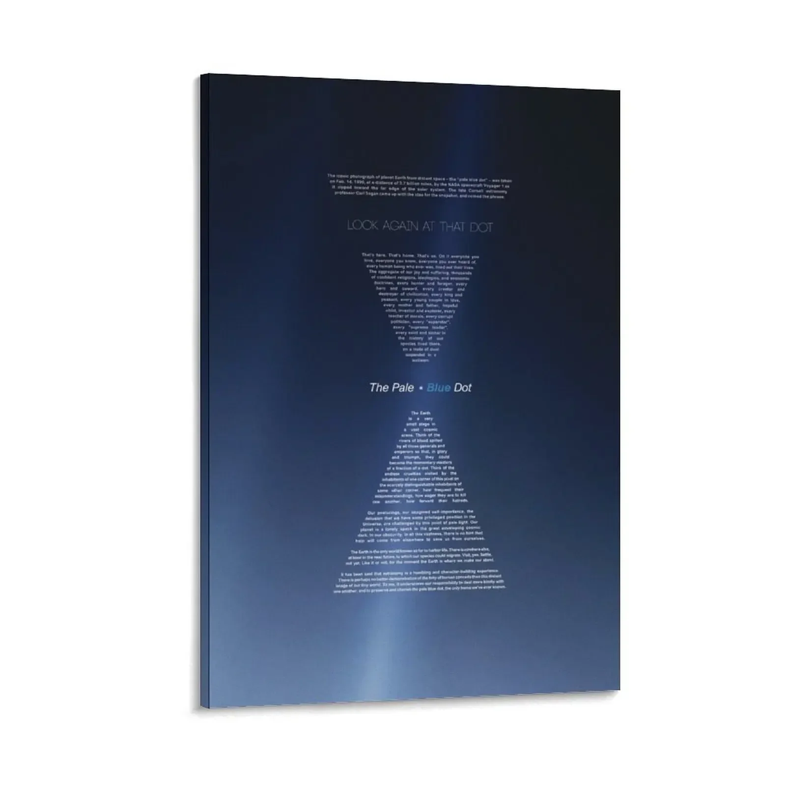 

Carl Sagan, Pale Blue Dot - revisited 2020 Mark Posters & Prints Canvas Painting decorative pictures for living room