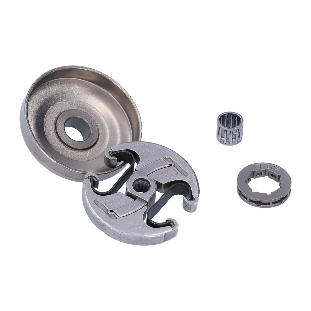 Metal Clutch Assembly Kit 7 Clutch Compact Rim Sprocket Kit for Husqvarna 325 340 346XP 345 350 351 353 445E 450in-7T