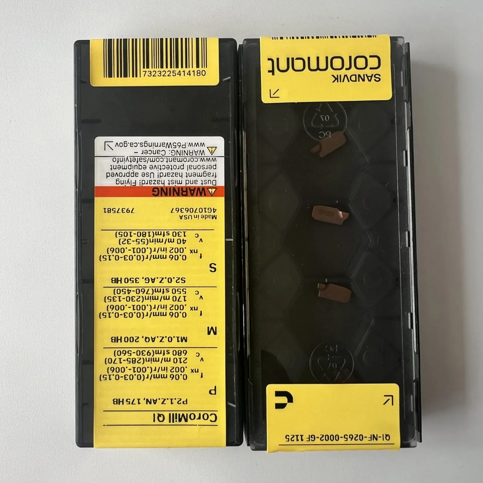 SANDVIK / QI-NF-0265-0002-GF 1125 / شفرة سبائك الصلب السويدية الأصلية 10 قطع #1