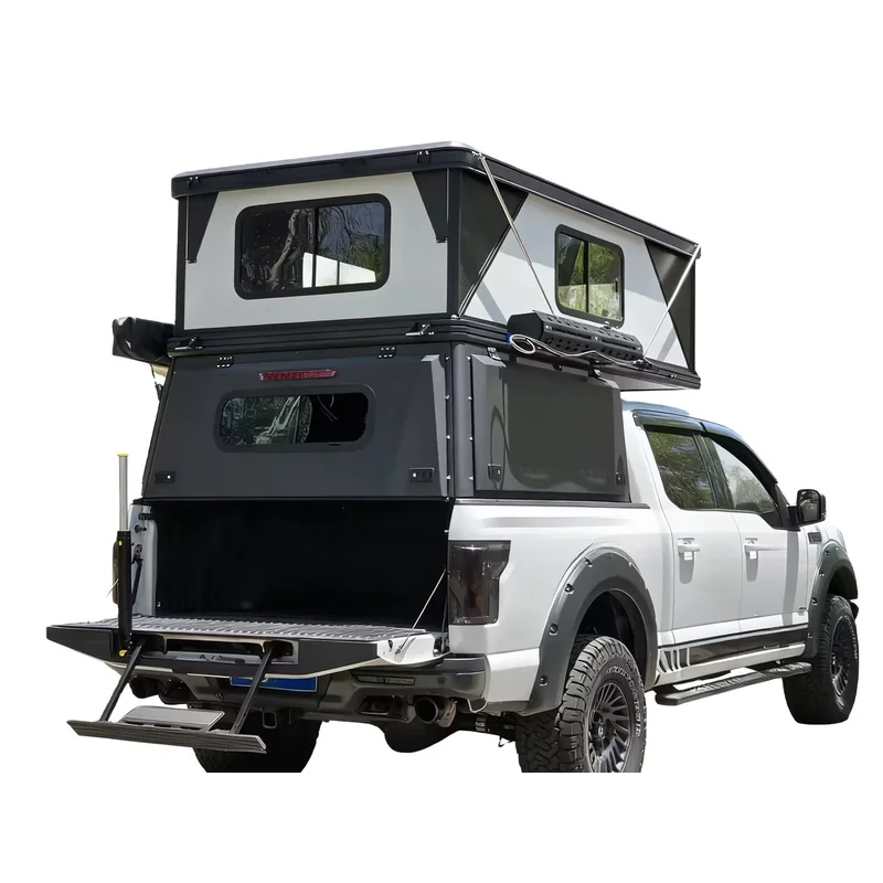 High Quality Aluminum Hard Shell Pop Up Roof Top Tent Quick Automatic Opening Canopy Outdoor Camping Pickup Truck Camper