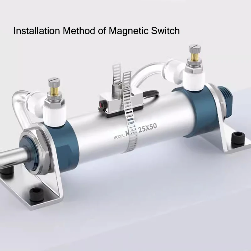 

Air Pneumatic Cylinders Double Compressed MAL Mini Cylinder Cylind Bore 16/20/25/32/40mm Stroke 25/50/75/100/200 Single Lever