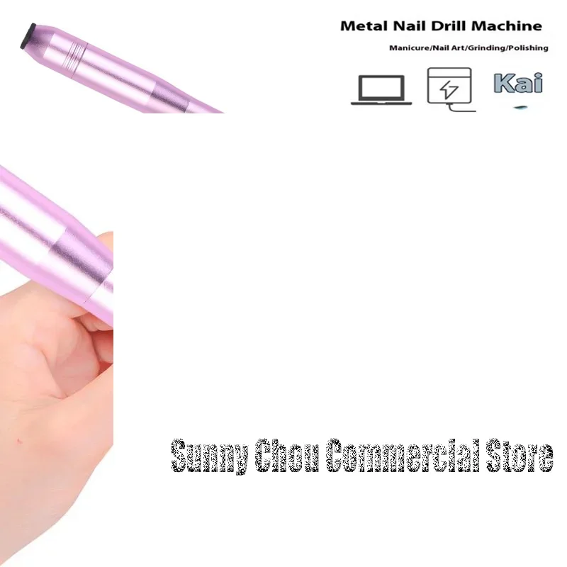 Perceuse à ongles électrique professionnelle 16000 tr/min, ponceuse à ongles à grande vitesse pour manucure, ensemble de fraises, outil dissolvant de vernis Gel