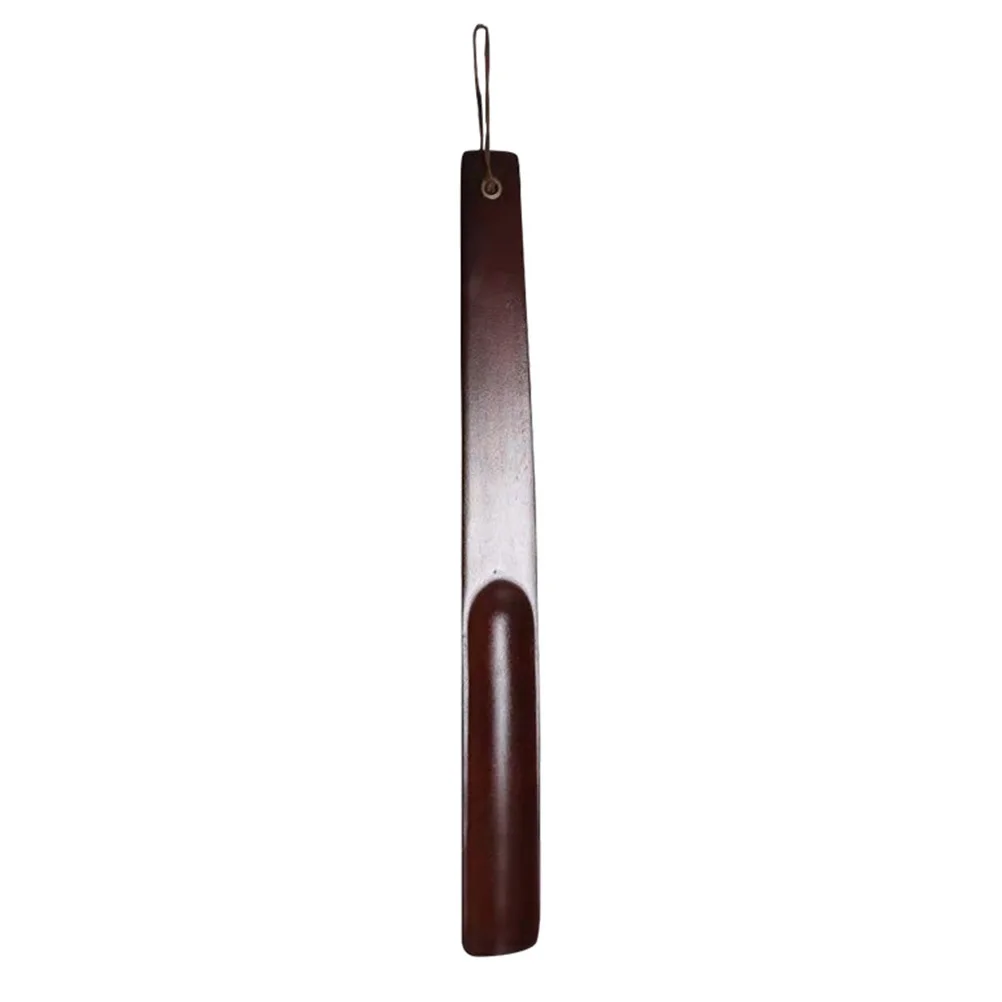 

1Pcs Practical Shoe Lifter Wooden Shoehorn Long Handle Household Shoe Horn Comfortable Easy Wearing Wooden Shoehorn