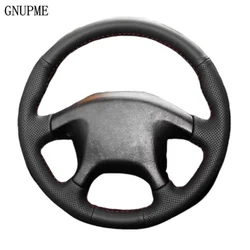 Hand Braid Car Steering Wheel Cover Protection Perforated Leather Trim For Mitsubishi L200 1997 - 2006 Pajero Pinin Space Gear