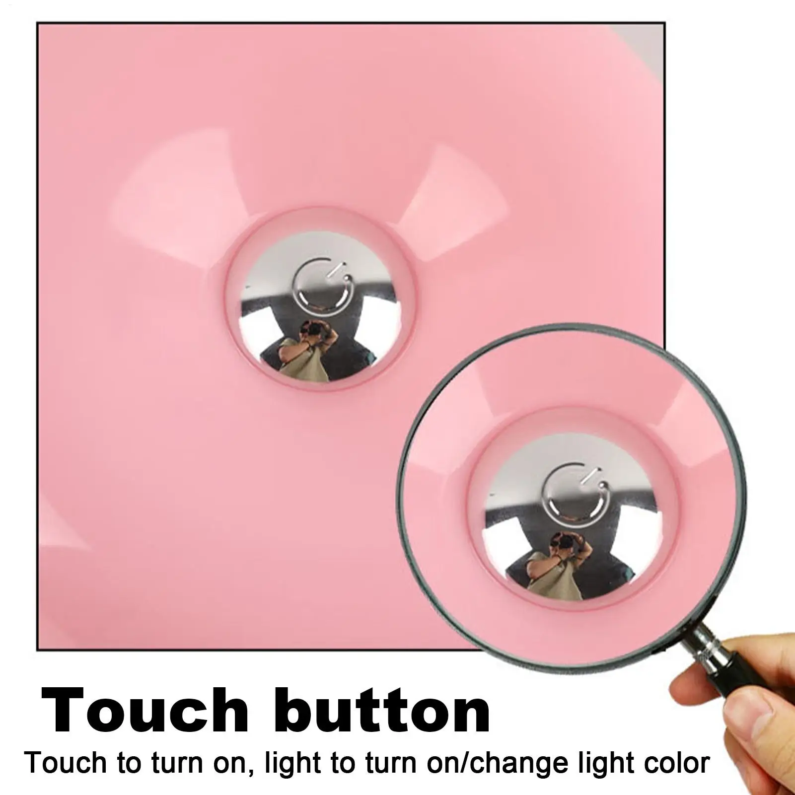 LED Wall Lamp Creative Donut Design Touch Switch Stepless Dimming For Bedroom Study Room Living Room Indoor Lighting