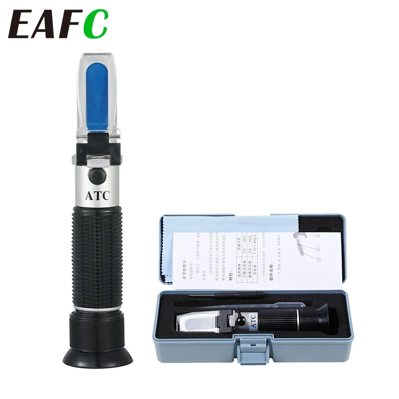 4 in 1 ATC Refractometer Antifreeze Coolant Tester Fluid Refractometer Urea Adblue Glass Freezing Point Water Tester with Box