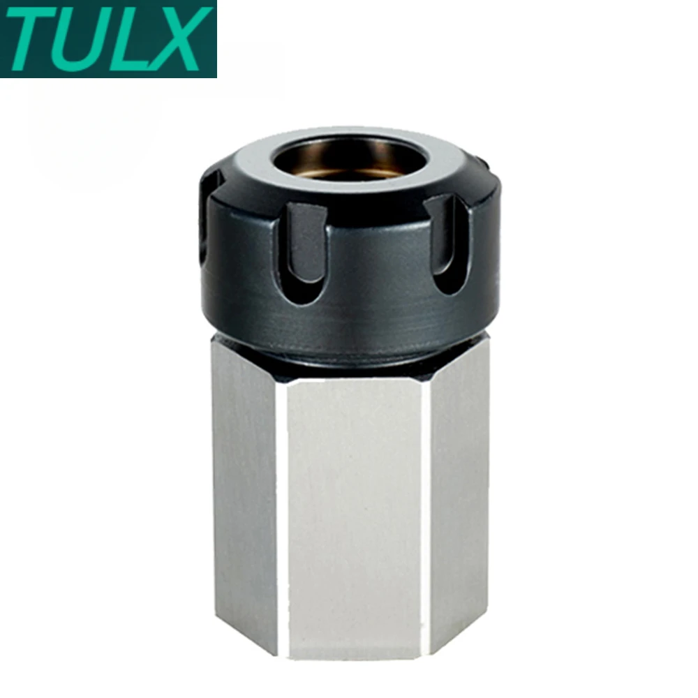 TULX Square ER25 ER32 ER40 Hexagonal Fixture Milling Machine Jacket Conversion Seat For CNC Lathe Engraving Machine Tool