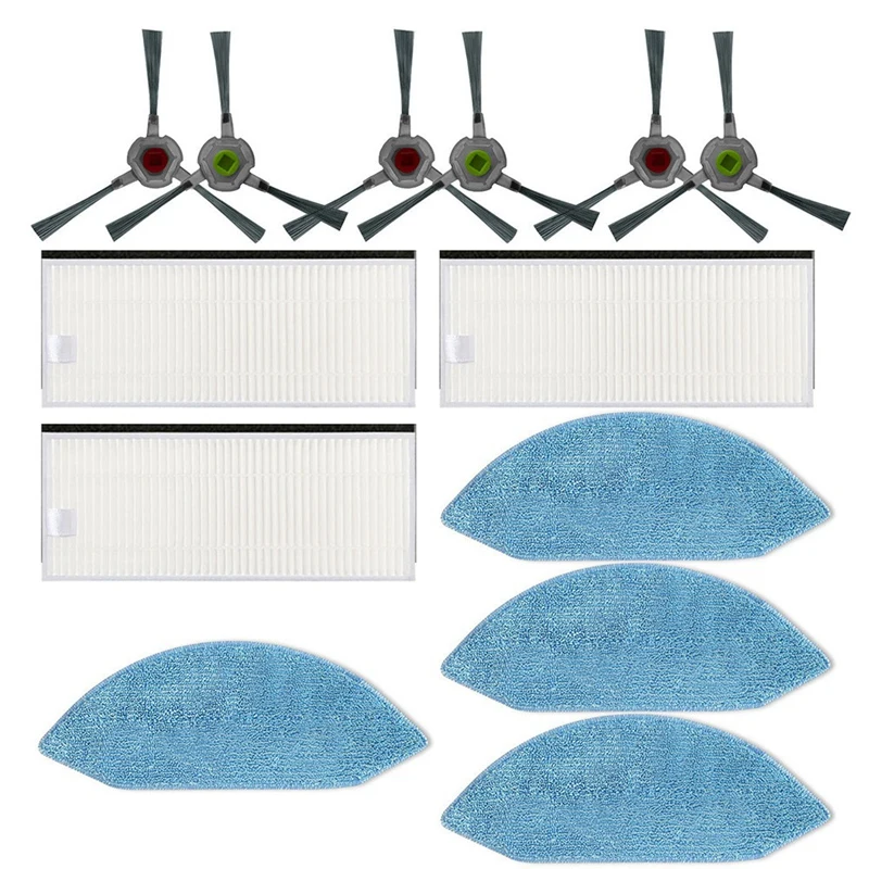 เปลี่ยนแปรงด้านข้างสำหรับ Ecovacs U2 DGN22หุ่นยนต์ทำความสะอาดฝุ่นเครื่องใช้ในบ้านกำจัดสิ่งสกปรก