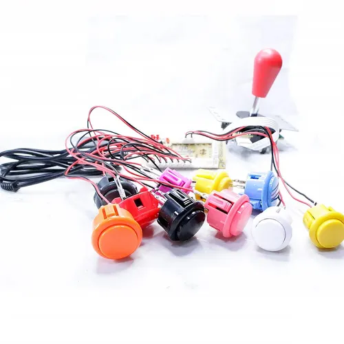 Imagen 2 del producto Copia de SANWA, máquina de juego, consola Arcade, Kit DIY, Joystick de 8 vías, botones pulsadores para PC Raspberry Pi, controlador de placa USB de retardo cero