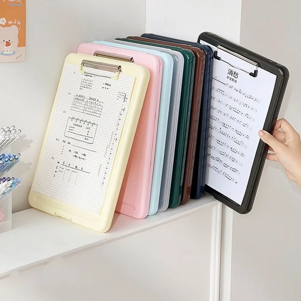 

Organizer Test Paper Document Writing Pad A4 Clipboard File Box Case Writing Clipboard Storage Clipboard Document File Folders