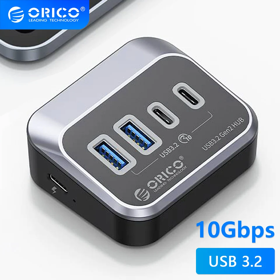 ORICO USB 3.2 Docking Station Hub Type C 10Gbps Splitter Switch Dock Multi Port Socket USB-A Gen2 for Surface Macbook Laptop 3.0