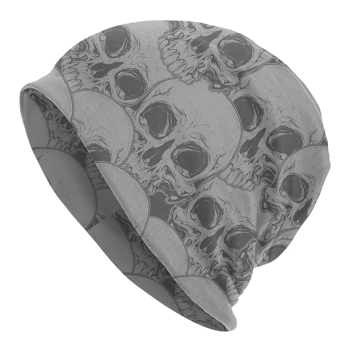 Thin Bonnet Hats Skull Skeleton Men Women's Horror Grey Skull Cap Street Skullies Beanies Caps