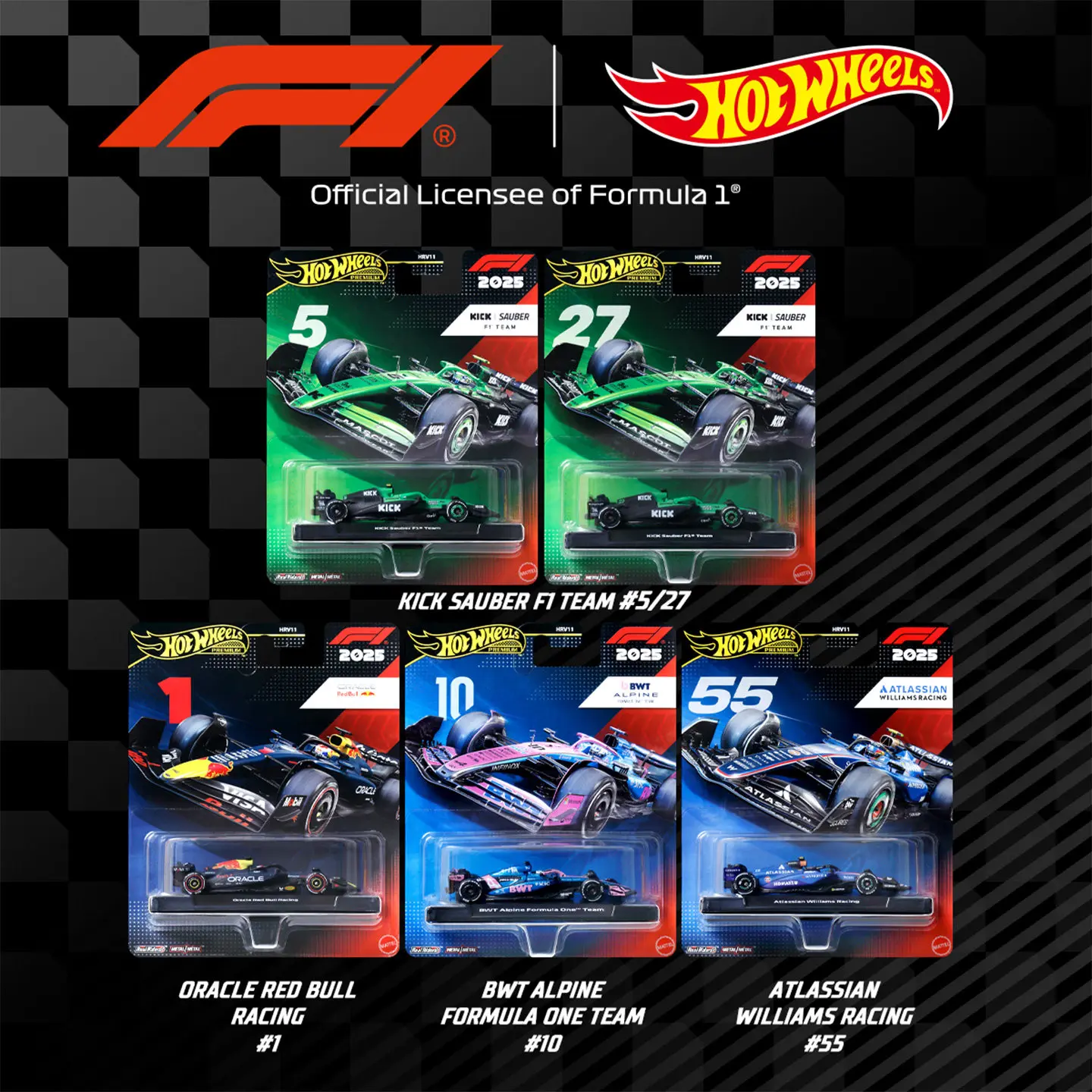 

[Hotwheels] In Stock 2026 Alloy Car Model Red Bull F1 Racing Toy Williams Racing Team Car Model Hvr11 Collector Fan'S Cool Gifts