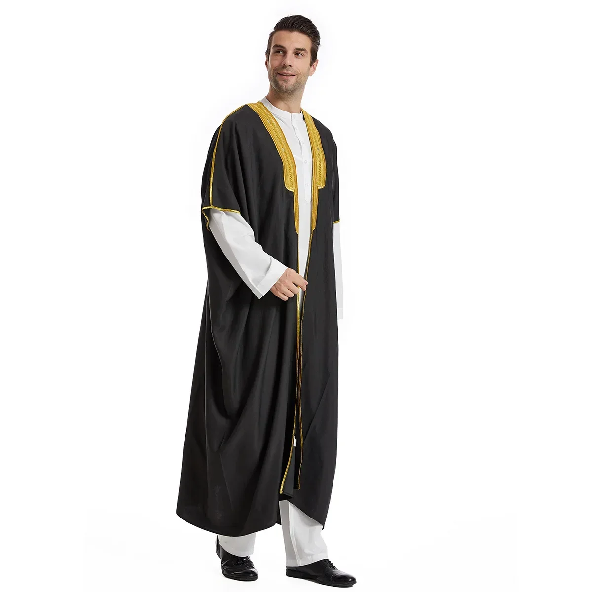 New Style Turkish Men Muslim Robes Clothing, Dubai, Pakistani, Middle Eastern Muslim Robes, Saudi Arabian, Middle Eastern Muslim