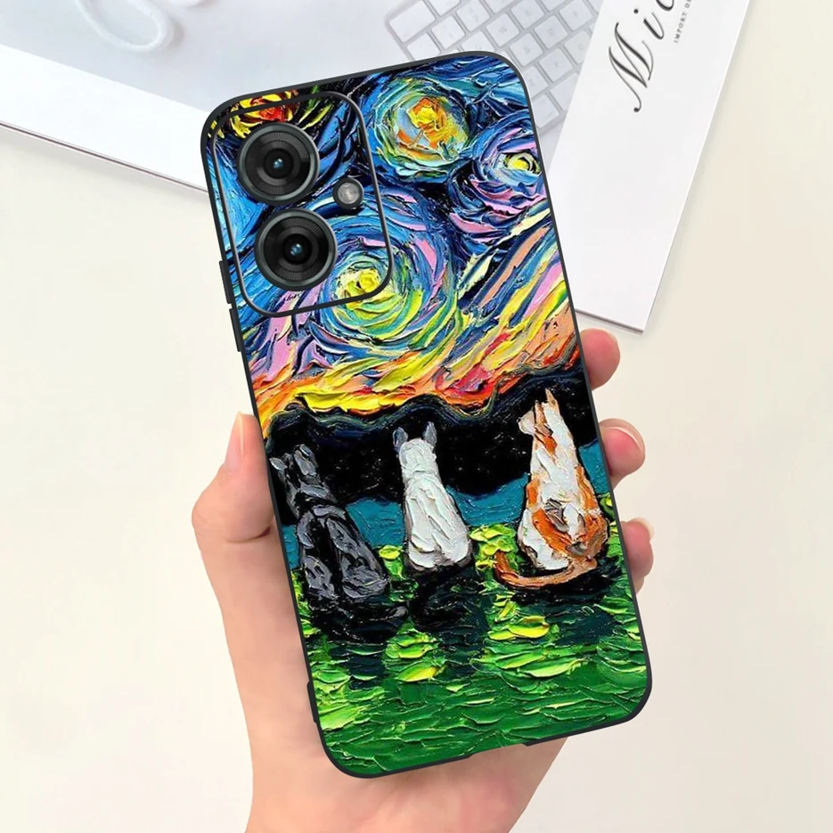 Per Motorola Moto G55 custodia New Fashion Cartoon Cover custodia antiurto per Motorola Moto G85 XT2427-3 G 85 MotoG55 Soft Bags