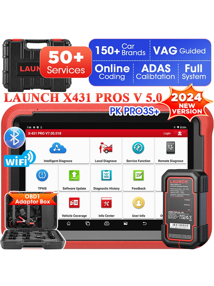 2026 Neue Version LAUNCH X431 PROS V 5.0 Auto-Scanner OBD2 Diagnosewerkzeuge PRO V Allsystem-Diagnose Kfz-Werkzeug ECU-Codierung
