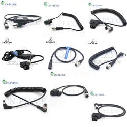 DTAP /DC2.5/USB to 4pin Power Cable Suitable for Zoom F8/ F4, Sound Device 688/644/633 Spring Wire and Straight Optional